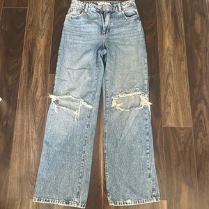 Garage wide leg jeans
